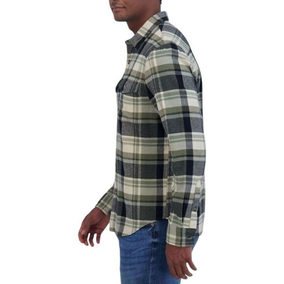 Lucky Brand Men's Flannel Green Plaid Size Small - Picture 4 of 10